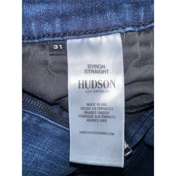 HUDSON Men's Byron 5-Pocket Straight Leg Stretch Jeans Size 31 - Picture 11 of 14